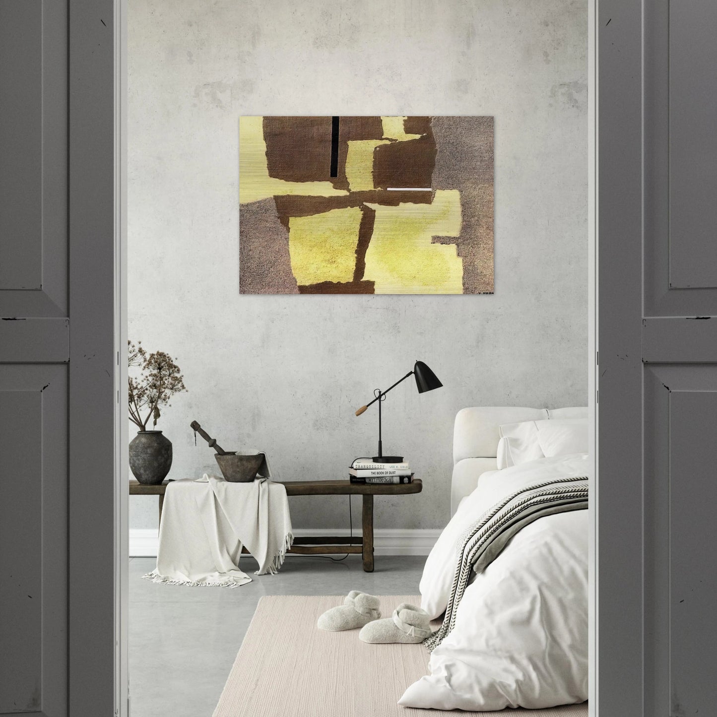 APPARIZIONE COSMICA II 1955 - Enrico Prampolini Brushed Aluminum Print - 70x100 cm / 28x40 inches | Enrico Prampolini Aluminum Print | Enrico Prampolini Prints