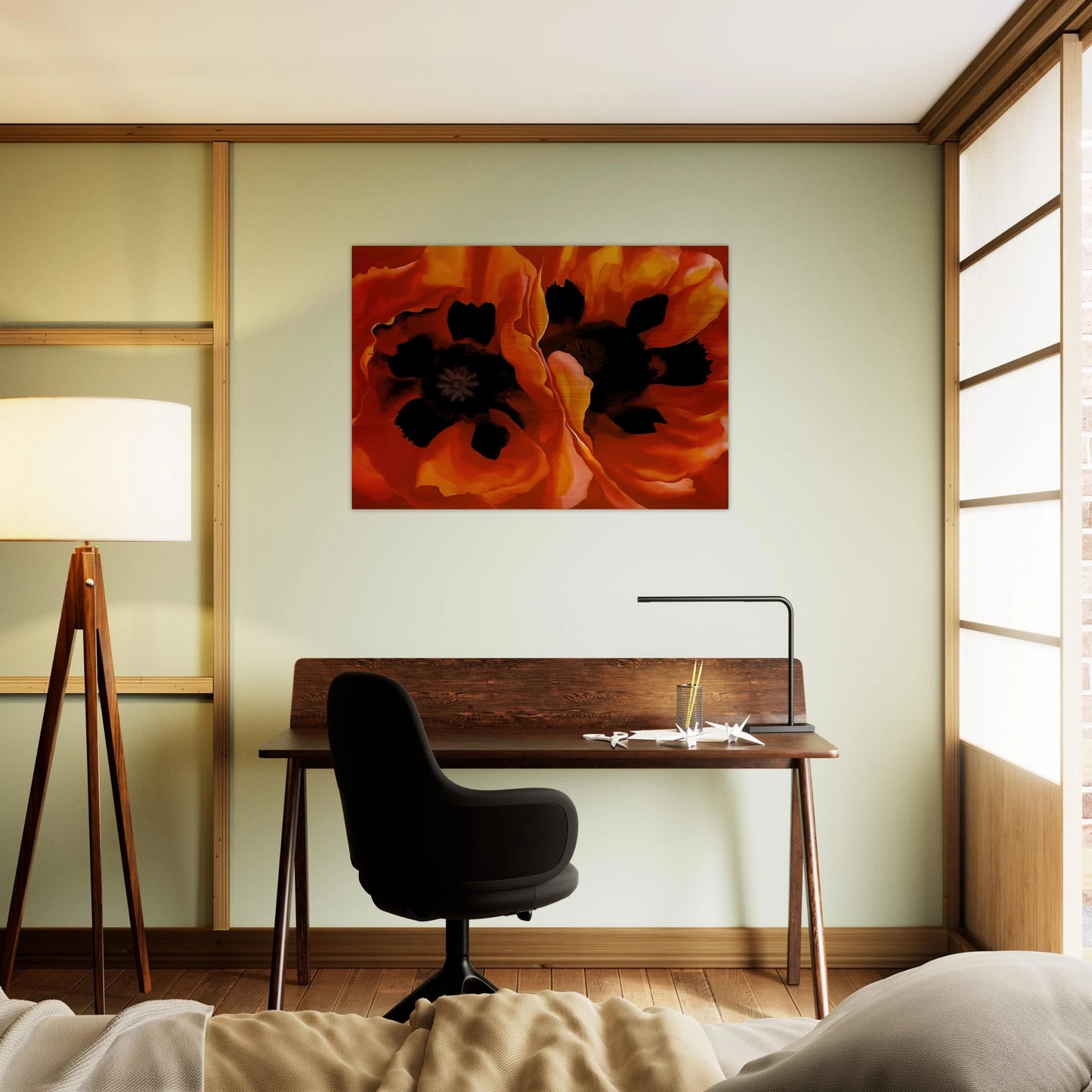Oriental Poppies - Georgia O'Keeffe Brushed Aluminum Print - 70x100 cm / 28x40 inches | Georgia O'Keeffe Aluminum Print | Georgia O'Keeffe Prints
