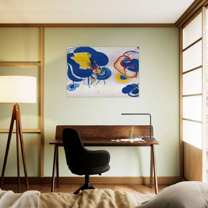 Dream It Is - Sam Francis Brushed Aluminum Print - 70x100 cm / 28x40 inches | Sam Francis Aluminum Print | Sam Francis Prints
