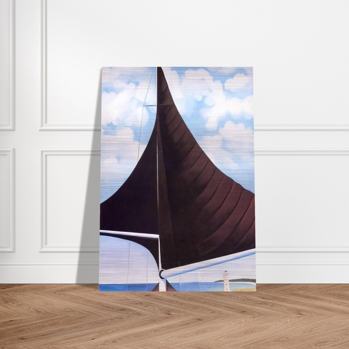 Brown Sail, Wing on Wing, Nassau - Georgia O'Keeffe Brushed Aluminum Print - 70x100 cm / 28x40 inches | Georgia O'Keeffe Aluminum Print | Georgia O'Keeffe Prints