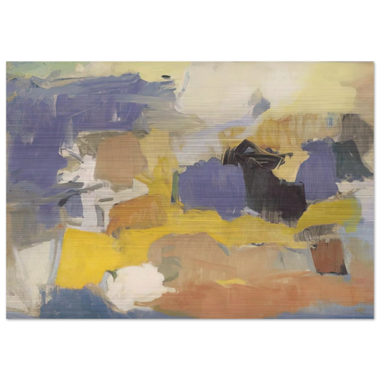UNTITLED 1958 - Esteban Vicente Brushed Aluminum Print - 70x100 cm / 28x40 inches | Esteban Vicente Aluminum Print | Esteban Vicente Prints