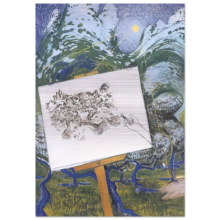 St-Remy de Provence - 1983 - Brett Whiteley Brushed Aluminum Print - 70x100 cm / 28x40 inches | Brett Whiteley Aluminum Print | Brett Whiteley Prints
