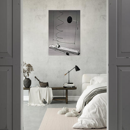 CRANK DRIVEN MOBILE 1932 - Alexander Calder Brushed Aluminum Print - 70x100 cm / 28x40 inches | Alexander Calder Aluminum Print | Alexander Calder Prints