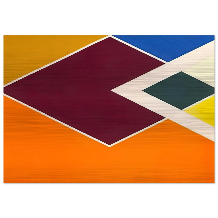 Batticaloa from the Diamond Drill series - Hard Edge Painting - Larry Zox Brushed Aluminum Print - 70x100 cm / 28x40 inches | Larry Zox Aluminum Print | Larry Zox Prints