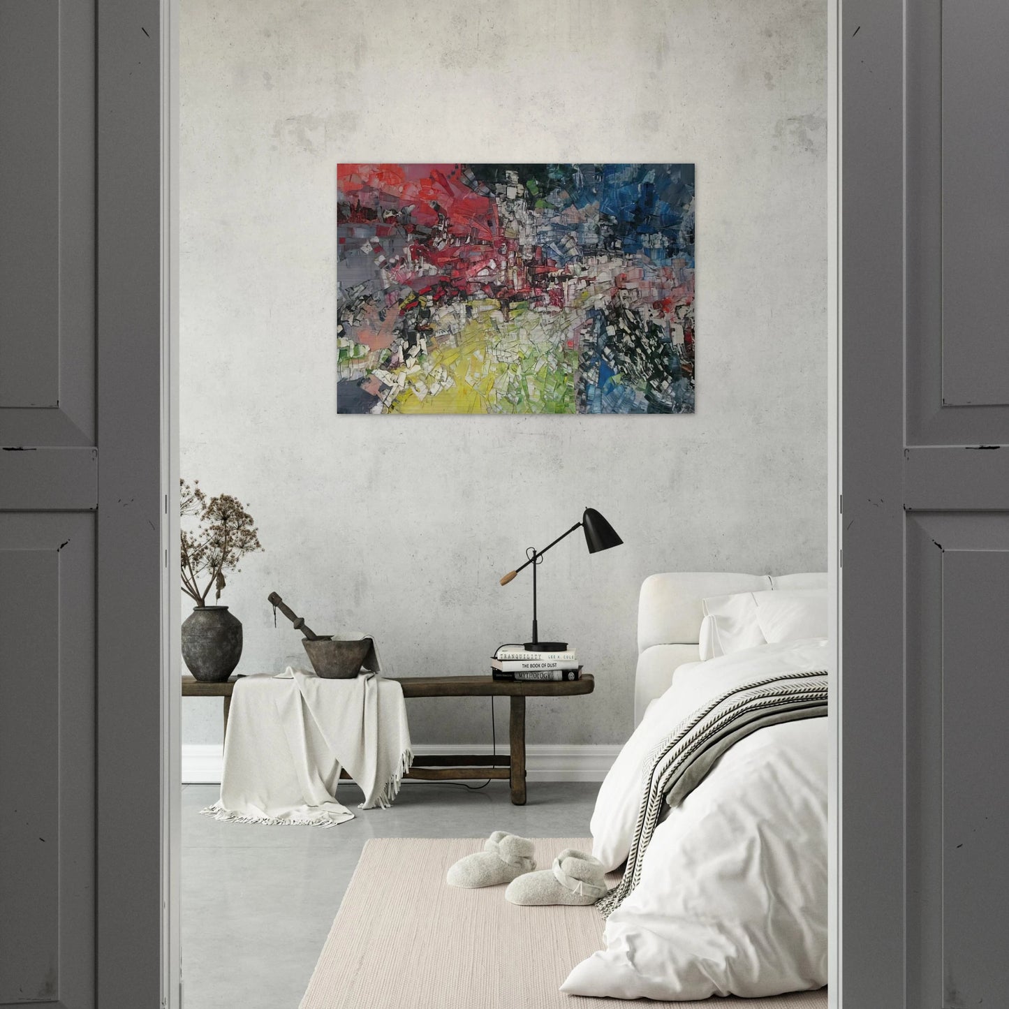 Horizons ouverts - Jean-Paul Riopelle Brushed Aluminum Print - 70x100 cm / 28x40 inches | Jean-Paul Riopelle Aluminum Print | Jean-Paul Riopelle Prints