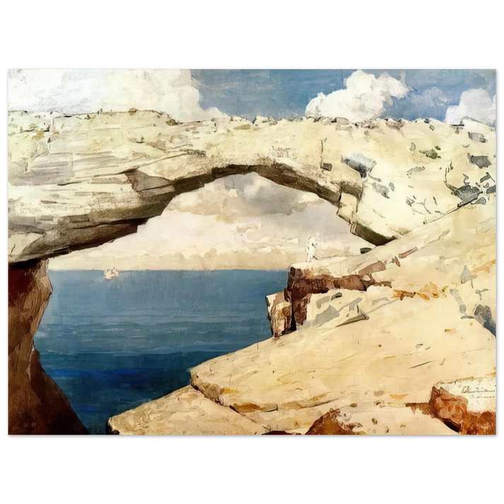 Winslow Homer - GLASS WINDOWS BAHAMAS 1885  75x100 cm / 30x40inches Fine Art Poster