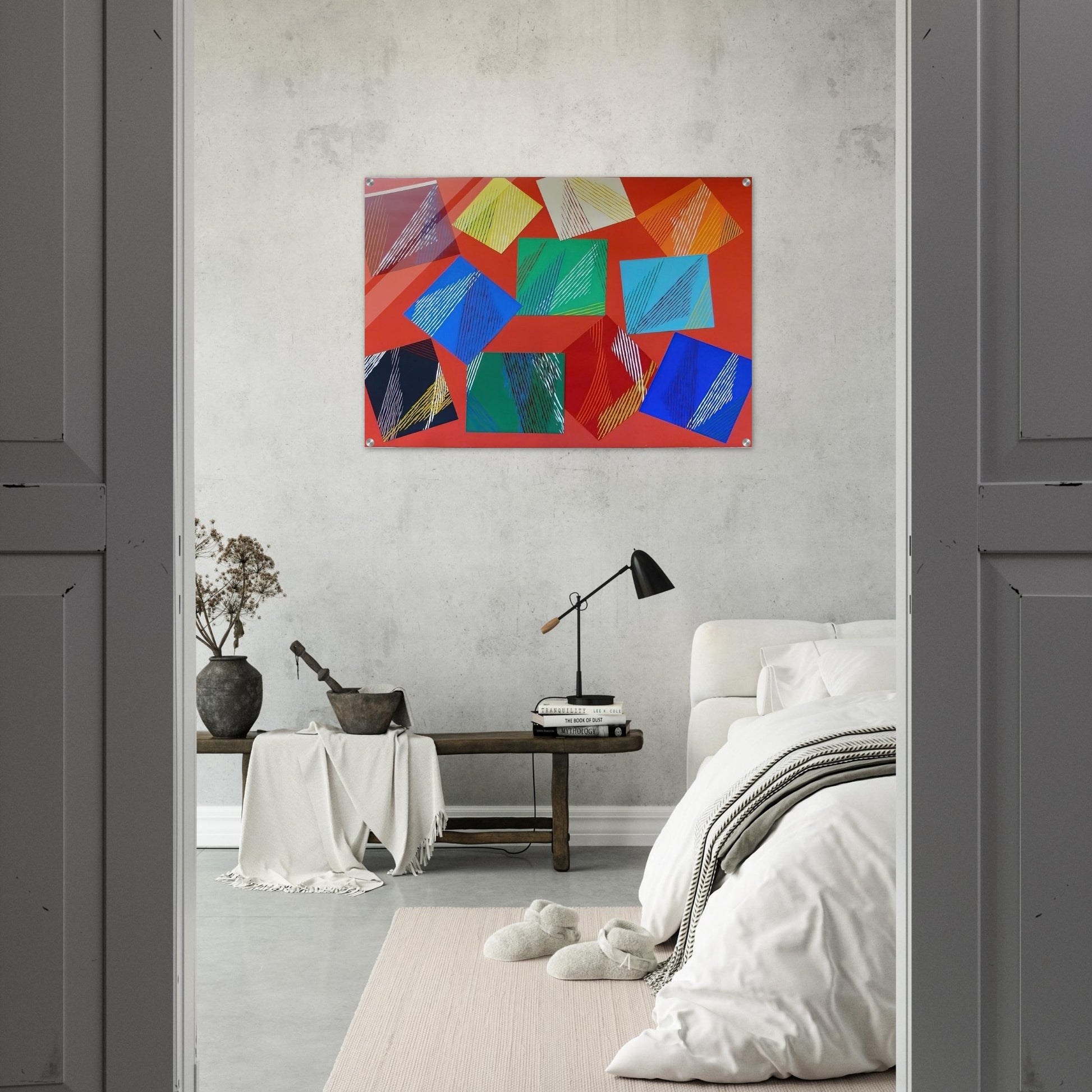 Wig-Wam - 1991 - Piero Dorazio Acrylic Print - 70x100 cm / 28x40″ inches