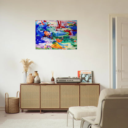 Landscape - Hans Hofmann Brushed Aluminum Print - 70x100 cm / 28x40 inches | Hans Hofmann Aluminum Print | Hans Hofmann Prints