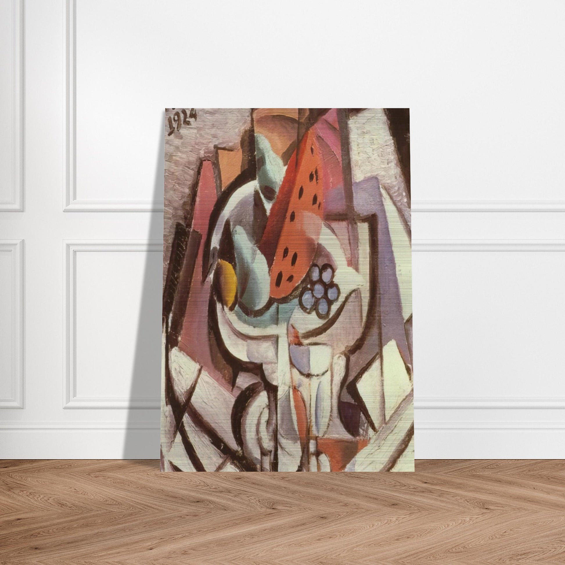 STILL LIFE WATERMELON - Salvador Dali Brushed Aluminum Print - 70x100 cm / 28x40 inches | Salvador Dali Aluminum Print | Salvador Dali Prints