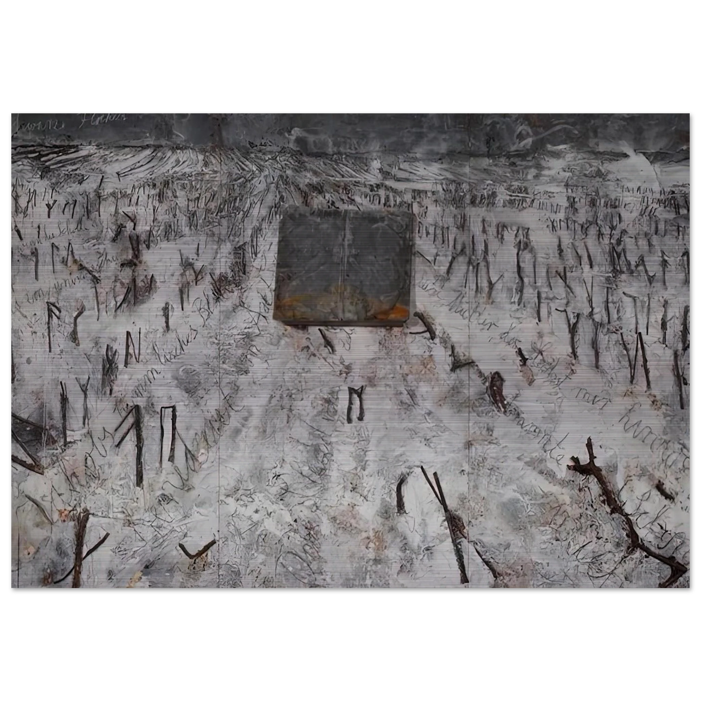 BLACK FLAKES 2006 - Anselm Kiefer Brushed Aluminum Print - 70x100 cm / 28x40 inches | Anselm Kiefer Aluminum Print | Anselm Kiefer Prints