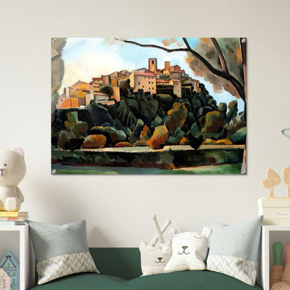 VISTA DE SAINT PAUL DE VENCE 1910 - Andre Derain Acrylic Print - 70x100 cm / 28x40″ inches