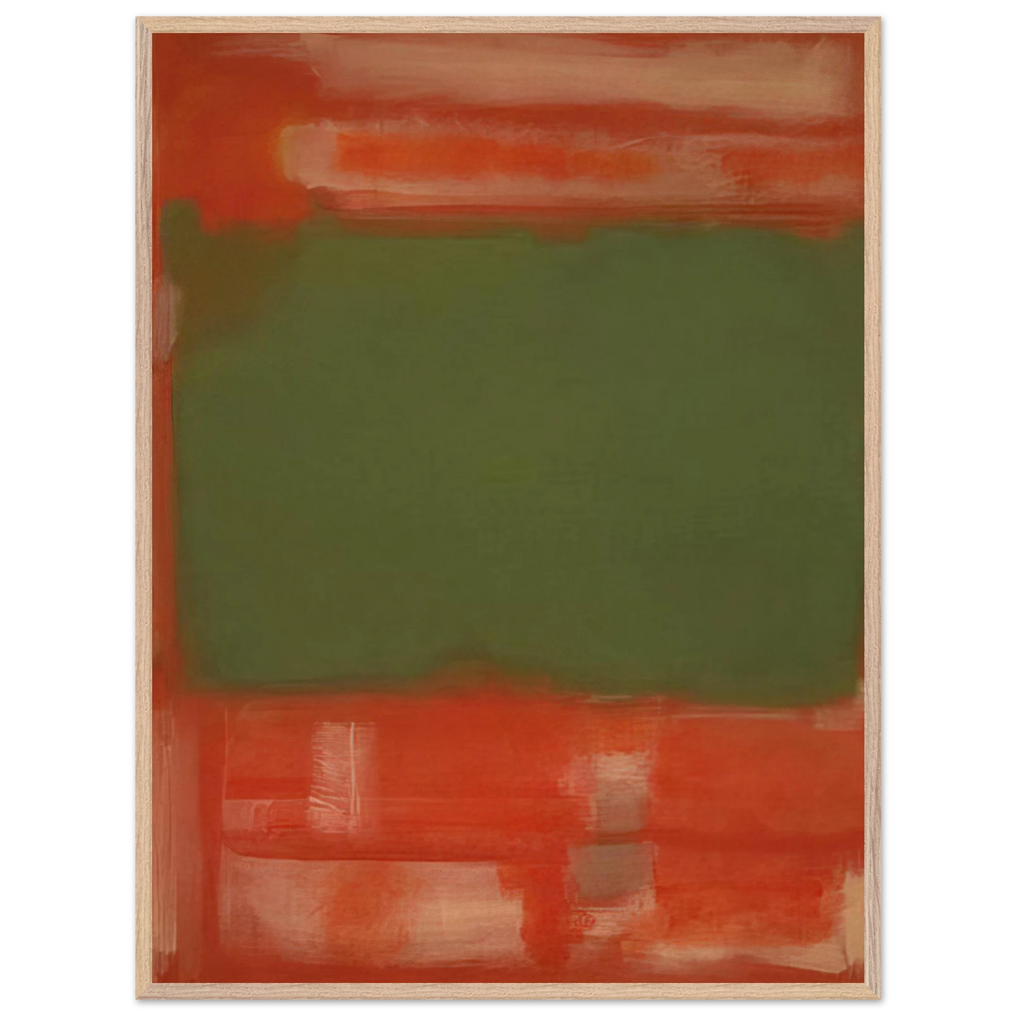 Mark Rothko - No.24 - 1949 Wall Art - 30x40 cm / 12x16 inches - Premium Wooden Framed Poster With Fine Art Paper-canvas - Black frame