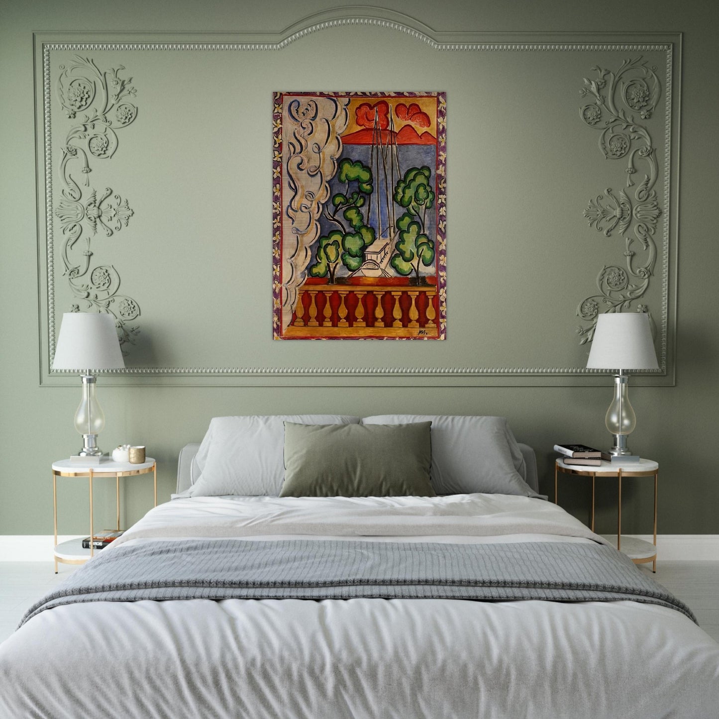 BOUQUET OF DAHLIAS AND WHITE BOOK 1923 - Henri Matisse Brushed Aluminum Print - 70x100 cm / 28x40 inches | Henri Matisse Aluminum Print | Henri Matisse Prints
