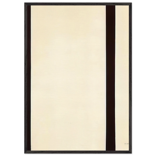 The Station of the Cross - Eighth Station - Barnett Newman 70x100 cm / 28x40 inches Framed Art Print – Black Wooden Frame