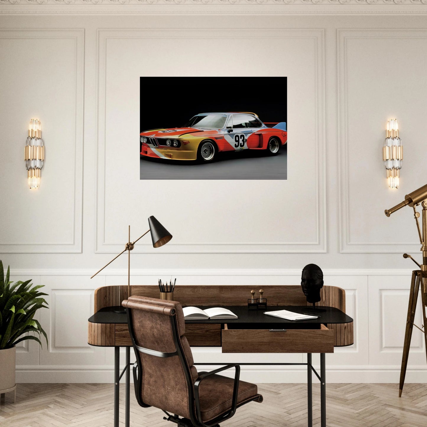 ART CAR 1975 - Alexander Calder Brushed Aluminum Print - 70x100 cm / 28x40 inches | Alexander Calder Aluminum Print | Alexander Calder Prints