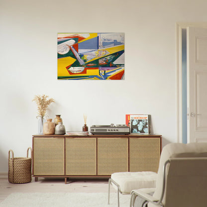 The Window - Hans Hofmann Brushed Aluminum Print - 70x100 cm / 28x40 inches | Hans Hofmann Aluminum Print | Hans Hofmann Prints