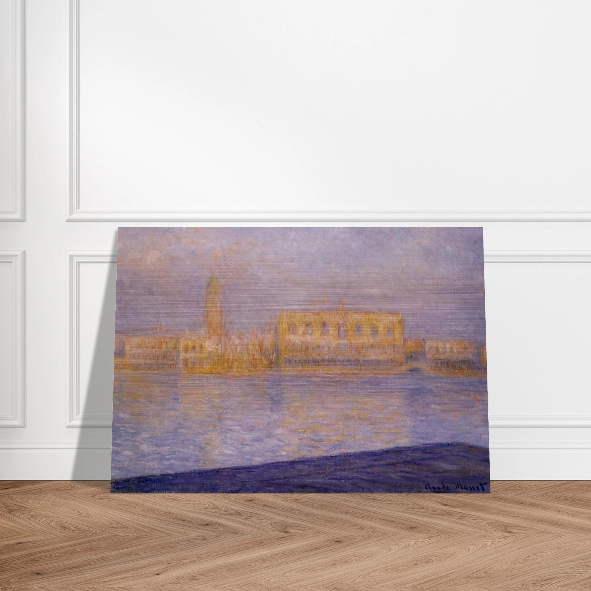 The Doges' Palace Seen from San Giorgio Maggiore 2 - claude monet Brushed Aluminum Print - 70x100 cm / 28x40 inches | claude monet Aluminum Print | claude monet Prints