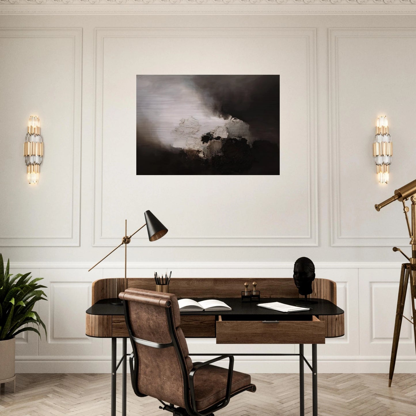 165 1960 - Luis Feito Brushed Aluminum Print - 70x100 cm / 28x40 inches | Luis Feito Aluminum Print | Luis Feito Prints