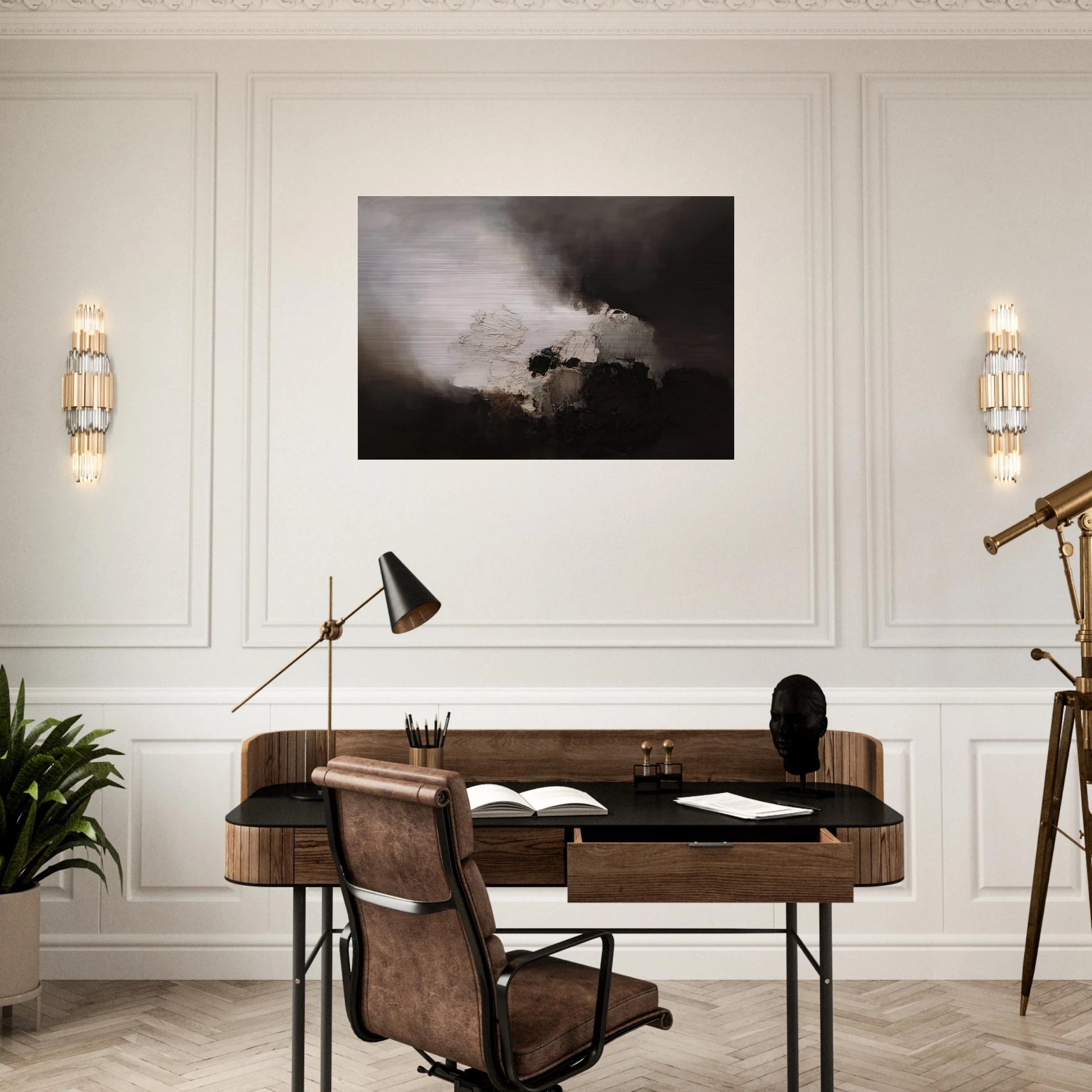 165 1960 - Luis Feito Brushed Aluminum Print - 70x100 cm / 28x40 inches | Luis Feito Aluminum Print | Luis Feito Prints