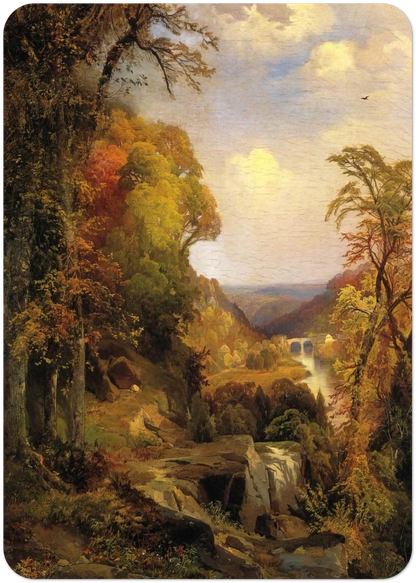 On the Wissahickon near Chestnut Hill By Thomas Moran Pack of 10 Post Cards | Thomas Moran Post Cards | A6 (10.5 x 14.8 cm) - 4.1 x 5.8 inches