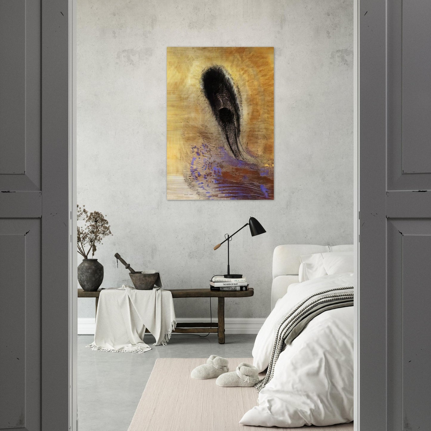 UNDERWATER VISION 1 - Odilon Redon Brushed Aluminum Print - 70x100 cm / 28x40 inches | Odilon Redon Aluminum Print | Odilon Redon Prints