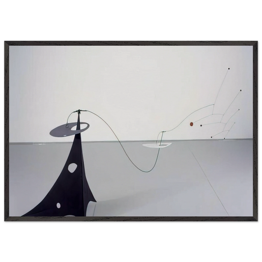 PARASITE 1947 - Alexander Calder 70x100 cm / 28x40 inches Framed Art Print – Black Wooden Frame