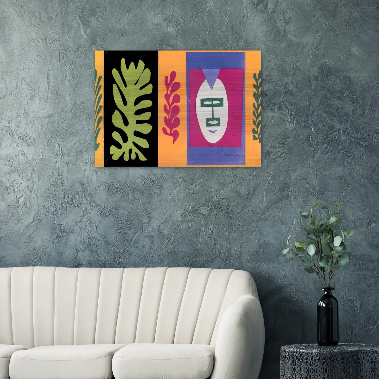 THE ESCHIMO 1947 - Henri Matisse Brushed Aluminum Print - 70x100 cm / 28x40 inches | Henri Matisse Aluminum Print | Henri Matisse Prints
