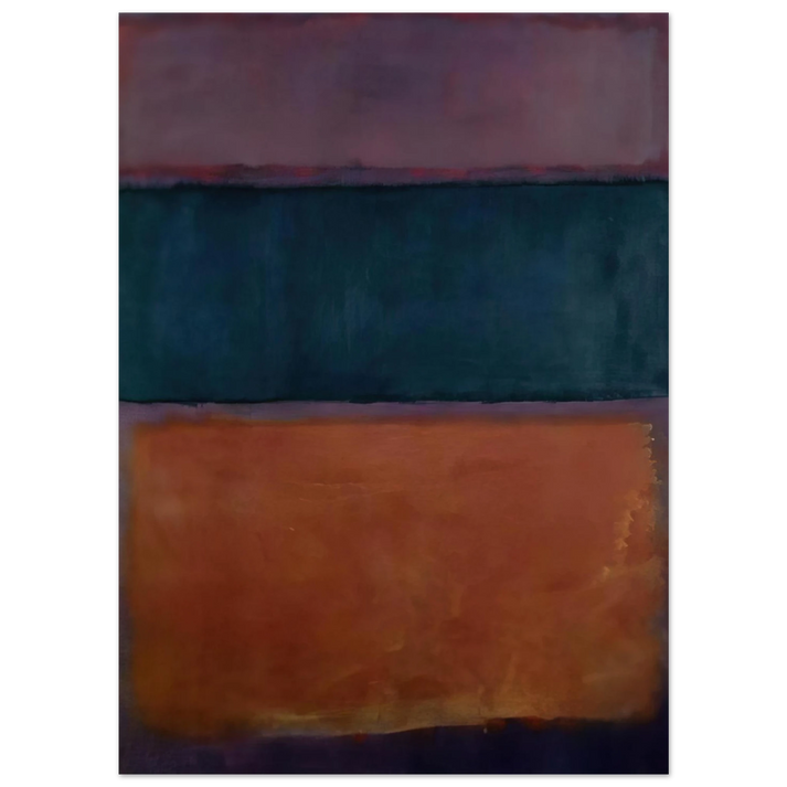 Helen Frankenthaler - Untitled - 1963 Wall art - 13x18 cm / 5x7 inches - Premium Wooden Framed Poster With Fine Art Paper-canvas - Wood frame