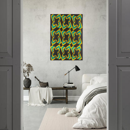 9-Soles - 1967 - Omar Rayo Brushed Aluminum Print - 70x100 cm / 28x40 inches | Omar Rayo Aluminum Print | Omar Rayo Prints