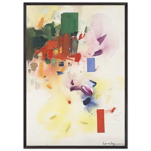 The Castle N1 - Hans Hofmann 70x100 cm / 28x40 inches Framed Art Print – Black Wooden Frame