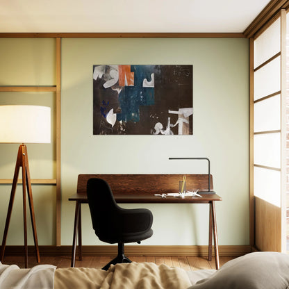 The Houston Scene - 1959 - Hassel Smith Brushed Aluminum Print - 70x100 cm / 28x40 inches | Hassel Smith Aluminum Print | Hassel Smith Prints