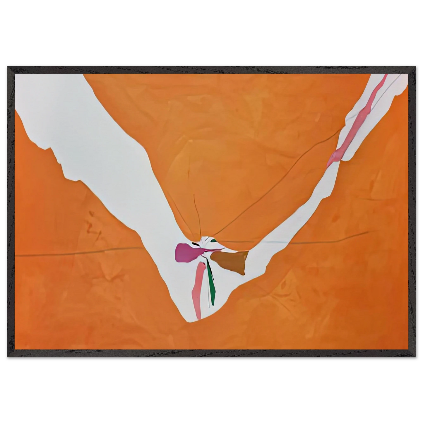 Chairman of the Board 1971- - Helen Frankenthaler 70x100 cm / 28x40 inches Framed Art Print – Black Wooden Frame