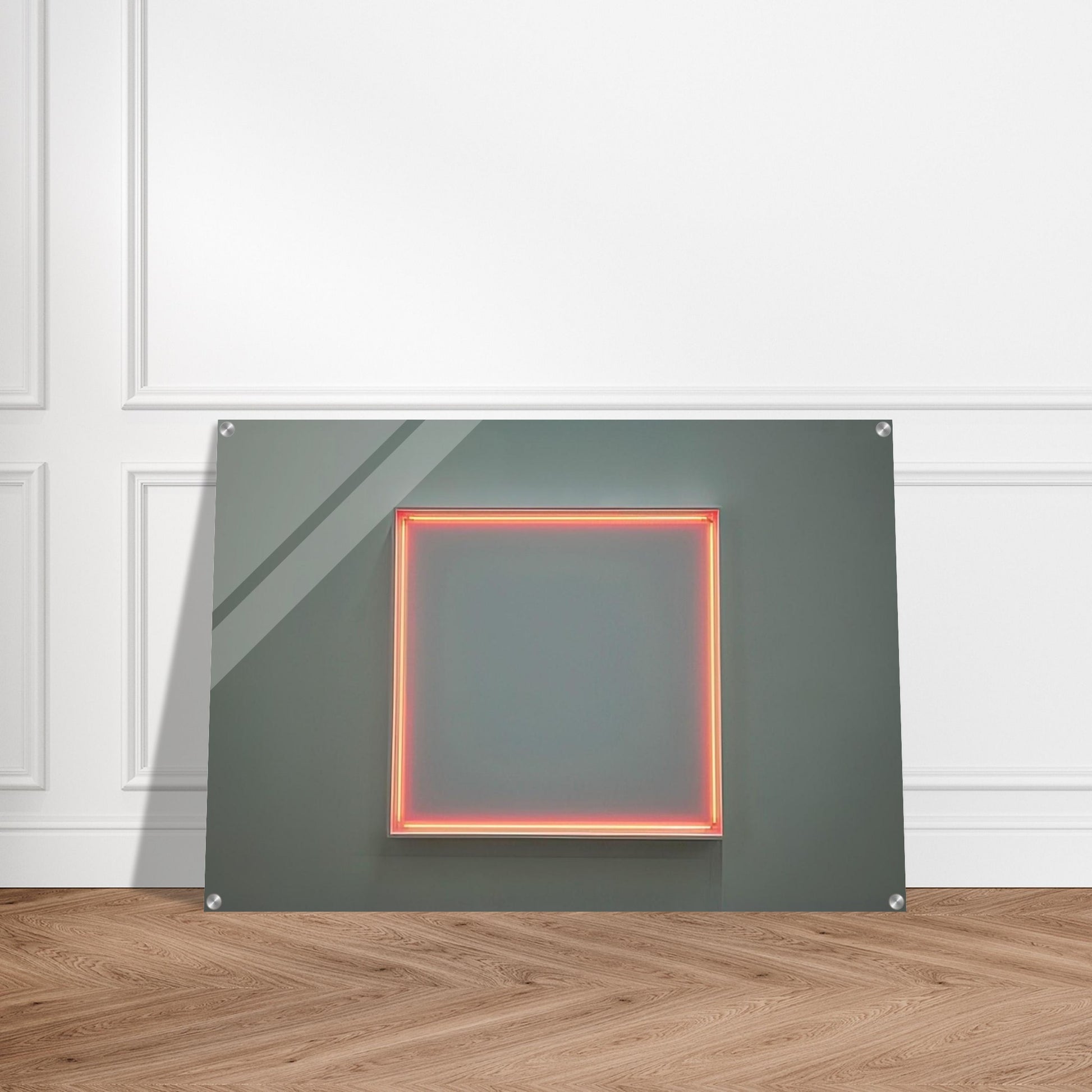 4 rythmes interférents en formant un carré - 1972 - Francois Morellet Acrylic Print - 70x100 cm / 28x40″ inches