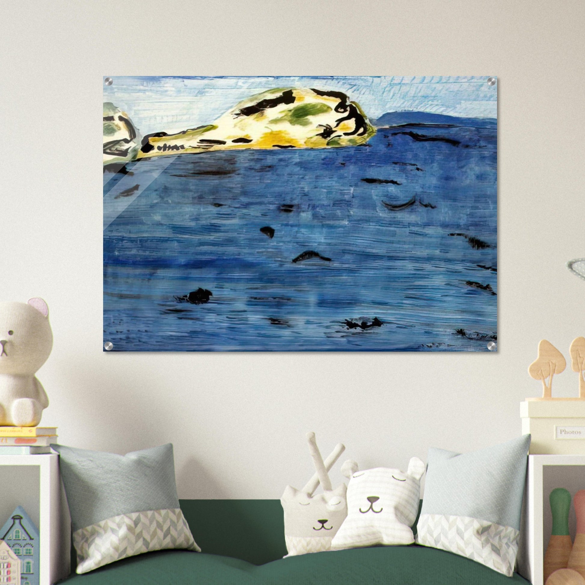 Blue Bay and Dunes - 1961 - Milton Avery Acrylic Print - 70x100 cm / 28x40″ inches