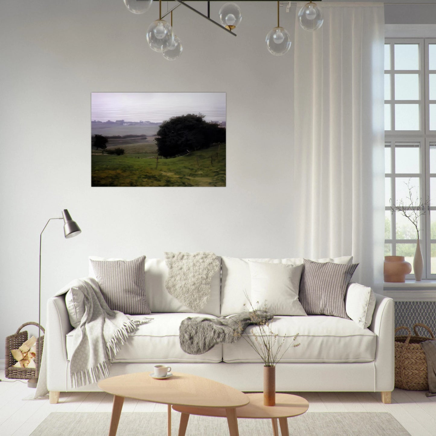 MEADOWLAND - Gerhard Richter Brushed Aluminum Print - 70x100 cm / 28x40 inches | Gerhard Richter Aluminum Print | Gerhard Richter Prints