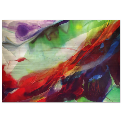 Phenomena Sun over the Hour Glass - Paul Jenkins Brushed Aluminum Print - 70x100 cm / 28x40 inches | Paul Jenkins Aluminum Print | Paul Jenkins Prints