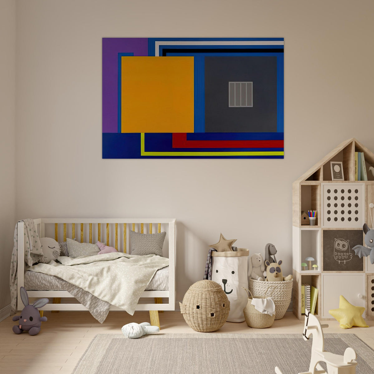 A Perfect World - 1993 - Peter Halley Art Prints - 100x150 cm / 40x60″ inches | Peter Halley Poster | Peter Halley Prints