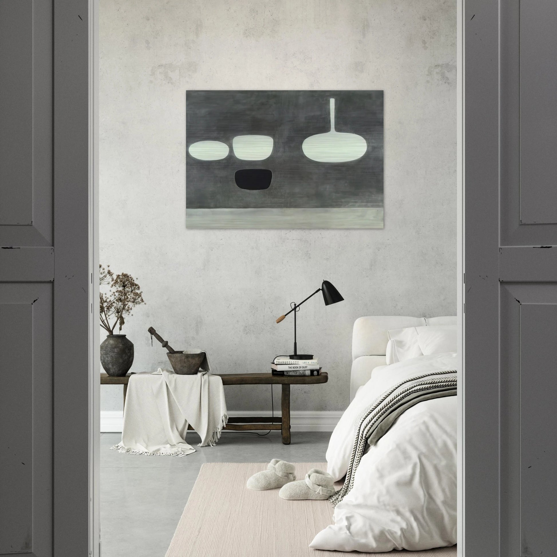 Grey Still Life - 1969 - William Scott Brushed Aluminum Print - 70x100 cm / 28x40 inches | William Scott Aluminum Print | William Scott Prints