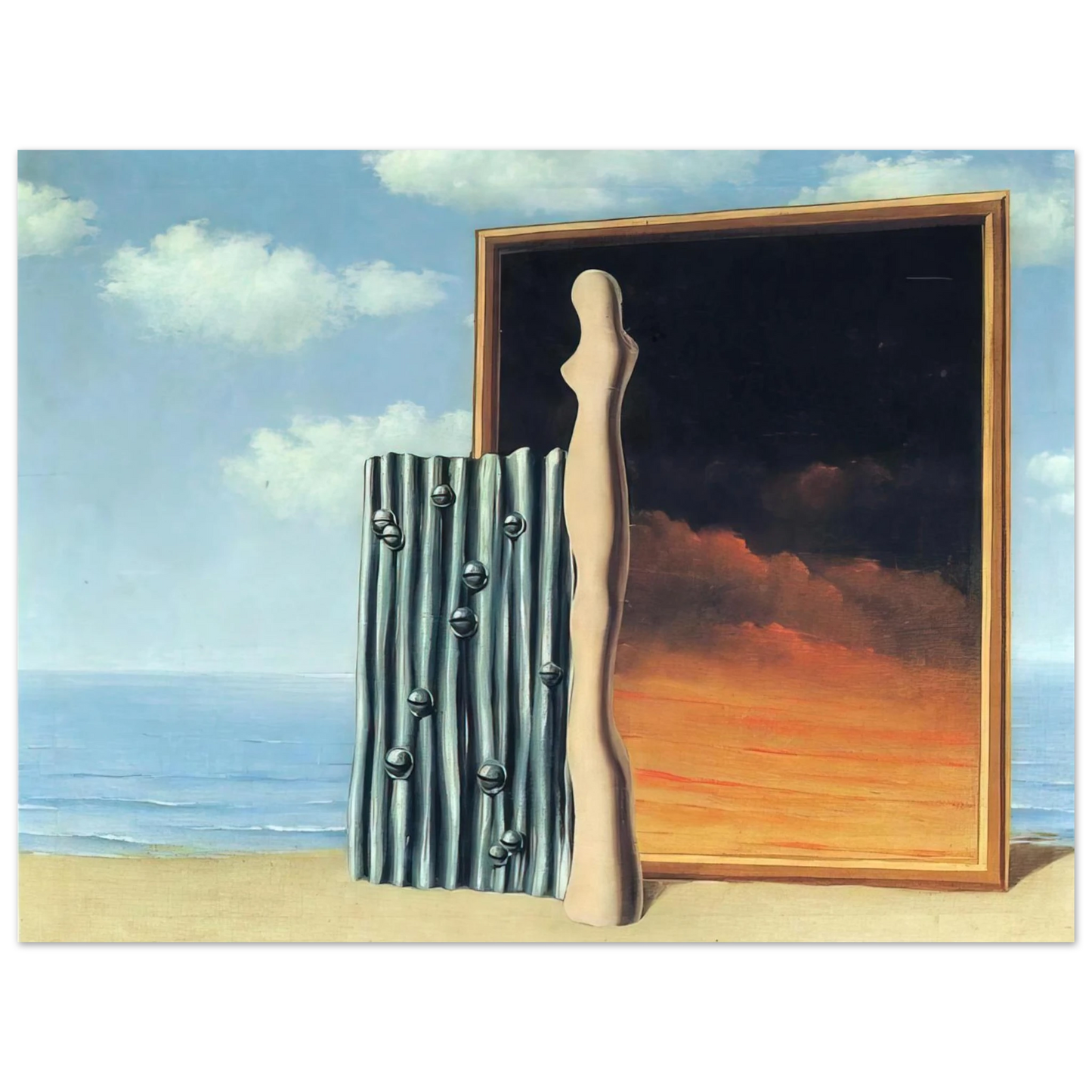Rene Magritte - COMPOSITION ON A SEASHORE 1935  75x100 cm / 30x40inches Fine Art Poster