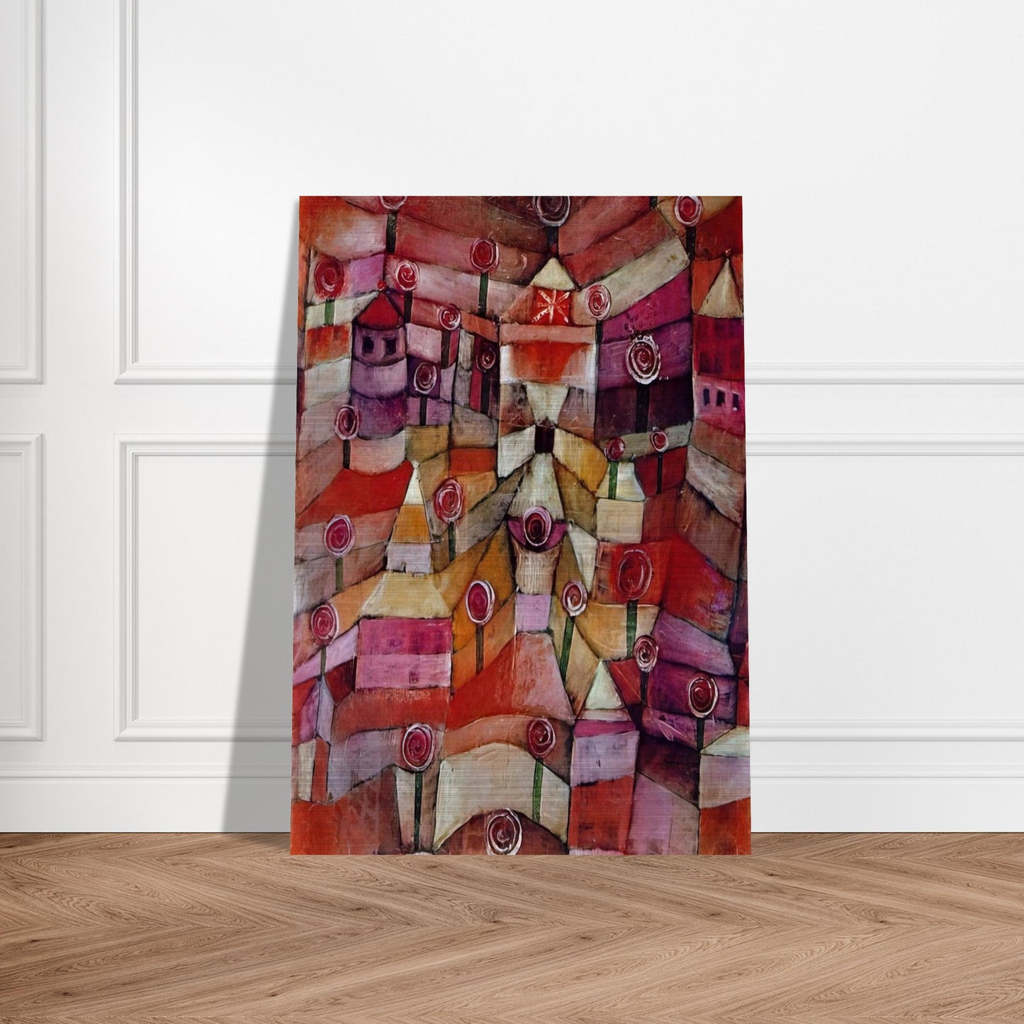 ROSE GARDEN 1920 - Paul Klee Brushed Aluminum Print - 70x100 cm / 28x40 inches | Paul Klee Aluminum Print | Paul Klee Prints