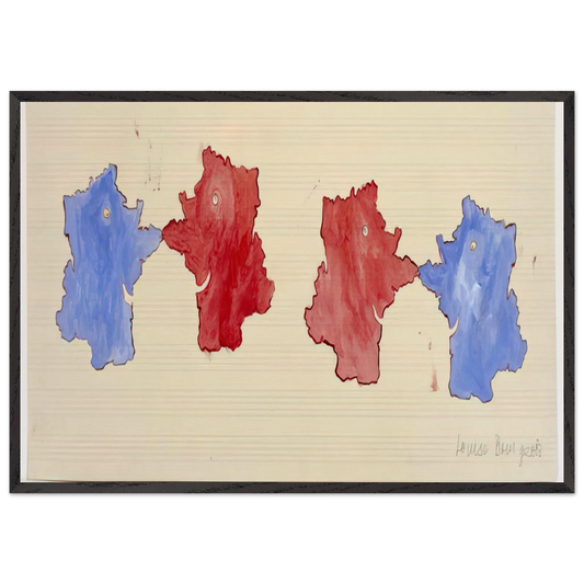 ON THE OCCASION OF SERPENTINE GALLERY MAP MARATHON - Louise Bourgeois 70x100 cm / 28x40 inches Framed Art Print – Black Wooden Frame