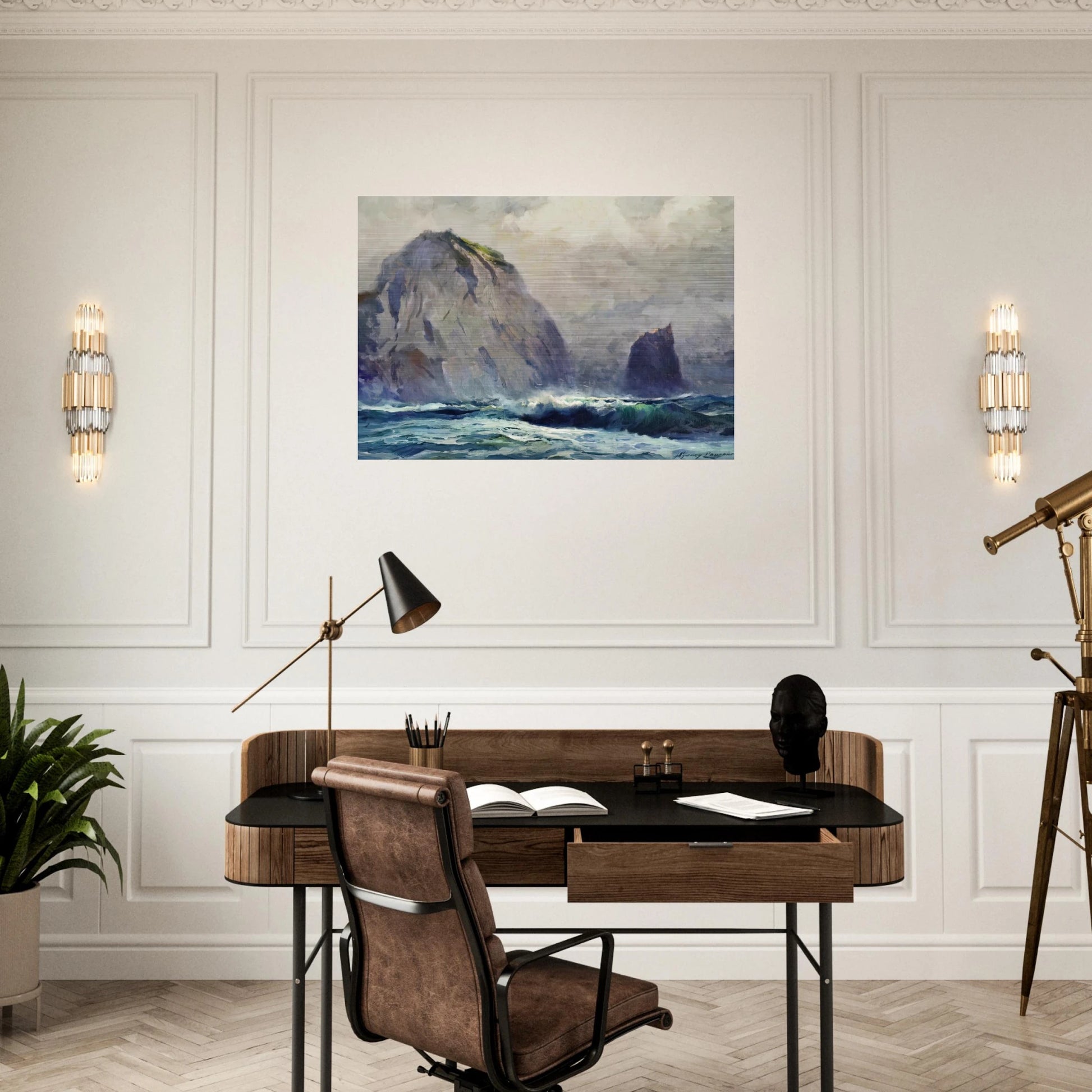 Cape St. Elias - 1928 - Sydney Laurence Brushed Aluminum Print - 70x100 cm / 28x40 inches | Sydney Laurence Aluminum Print | Sydney Laurence Prints