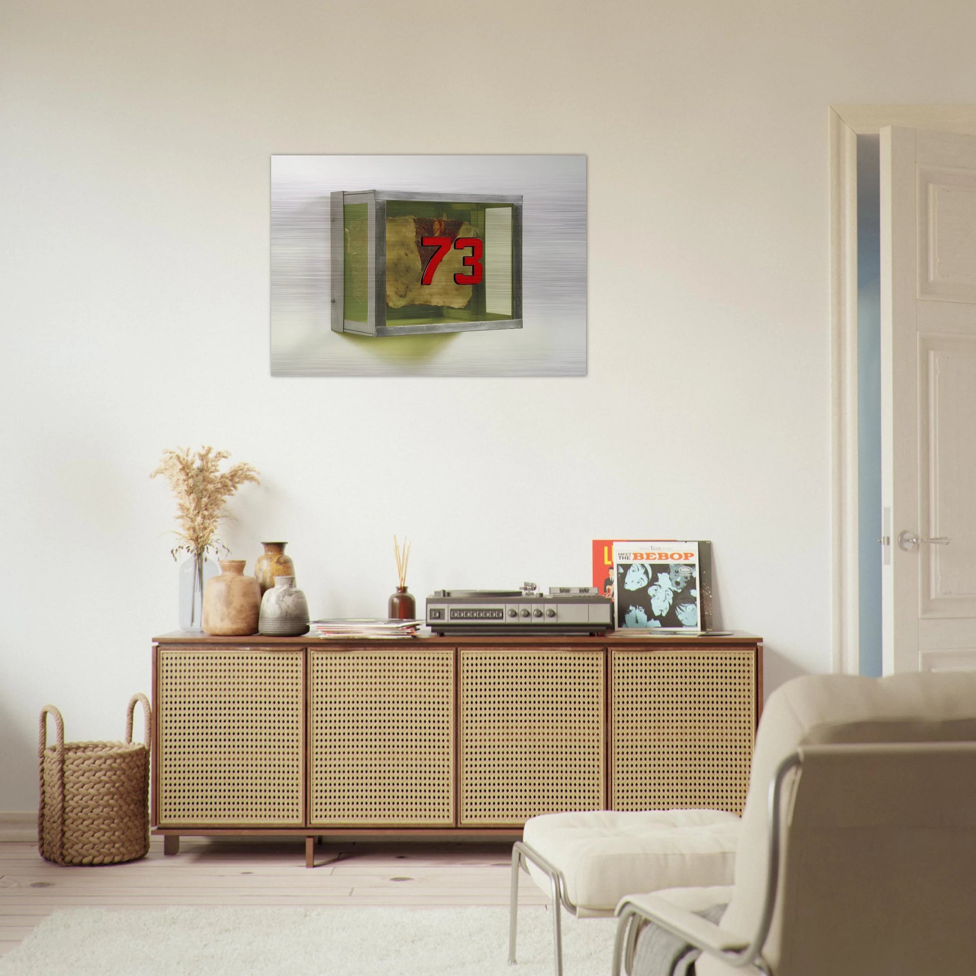 Untitled #73 from the series Technological Reliquaries - 1964 - Paul Thek Brushed Aluminum Print - 70x100 cm / 28x40 inches | Paul Thek Aluminum Print | Paul Thek Prints