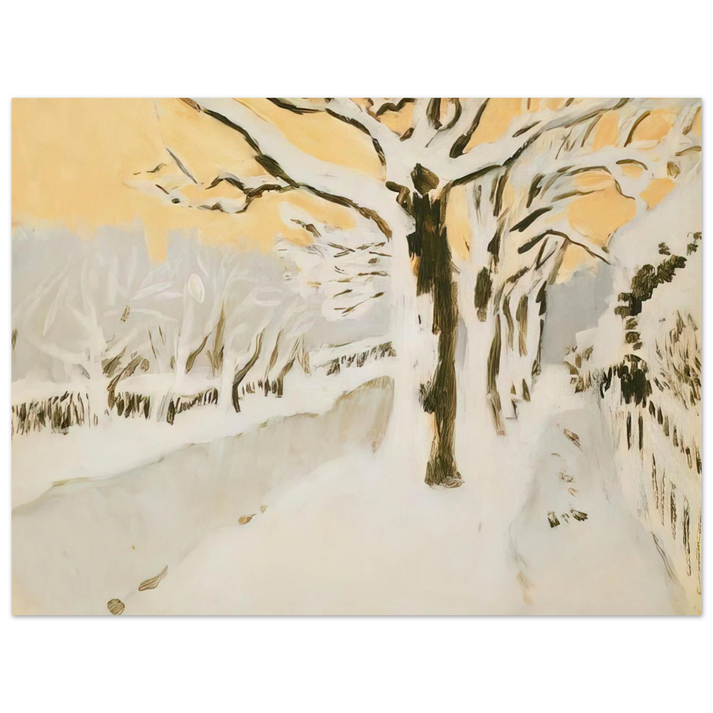 Fairfield Porter - LATE AFTERNOON SNOW 1972  75x100 cm / 30x40inches Fine Art Poster
