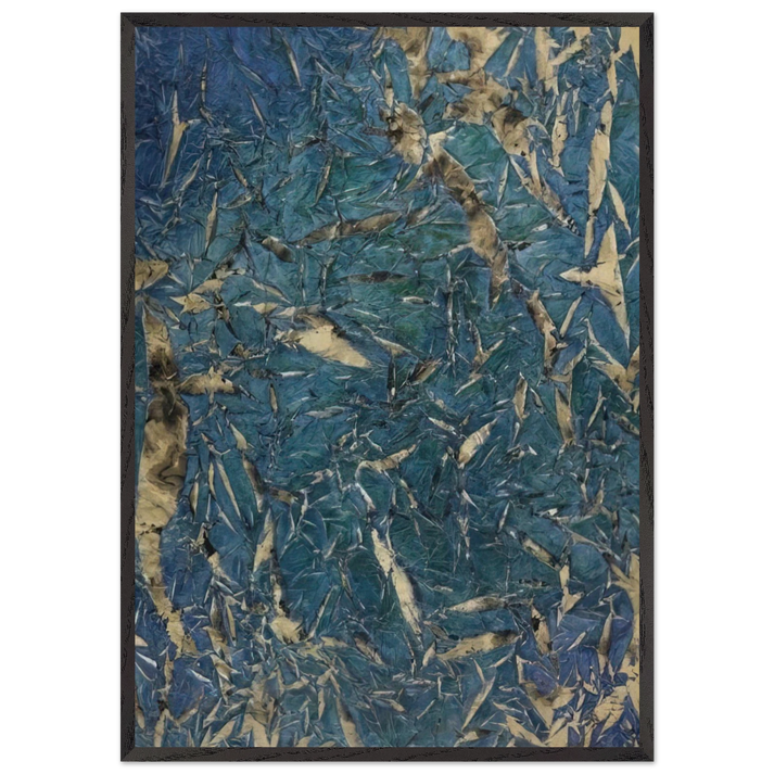 MC2 Mariale - 1962 - Simon Hantai 70x100 cm / 28x40 inches Framed Art Print – Black Wooden Frame