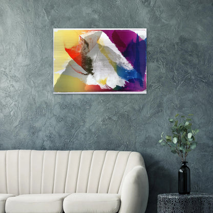 Abstract Composition - Paul Jenkins Brushed Aluminum Print - 70x100 cm / 28x40 inches | Paul Jenkins Aluminum Print | Paul Jenkins Prints