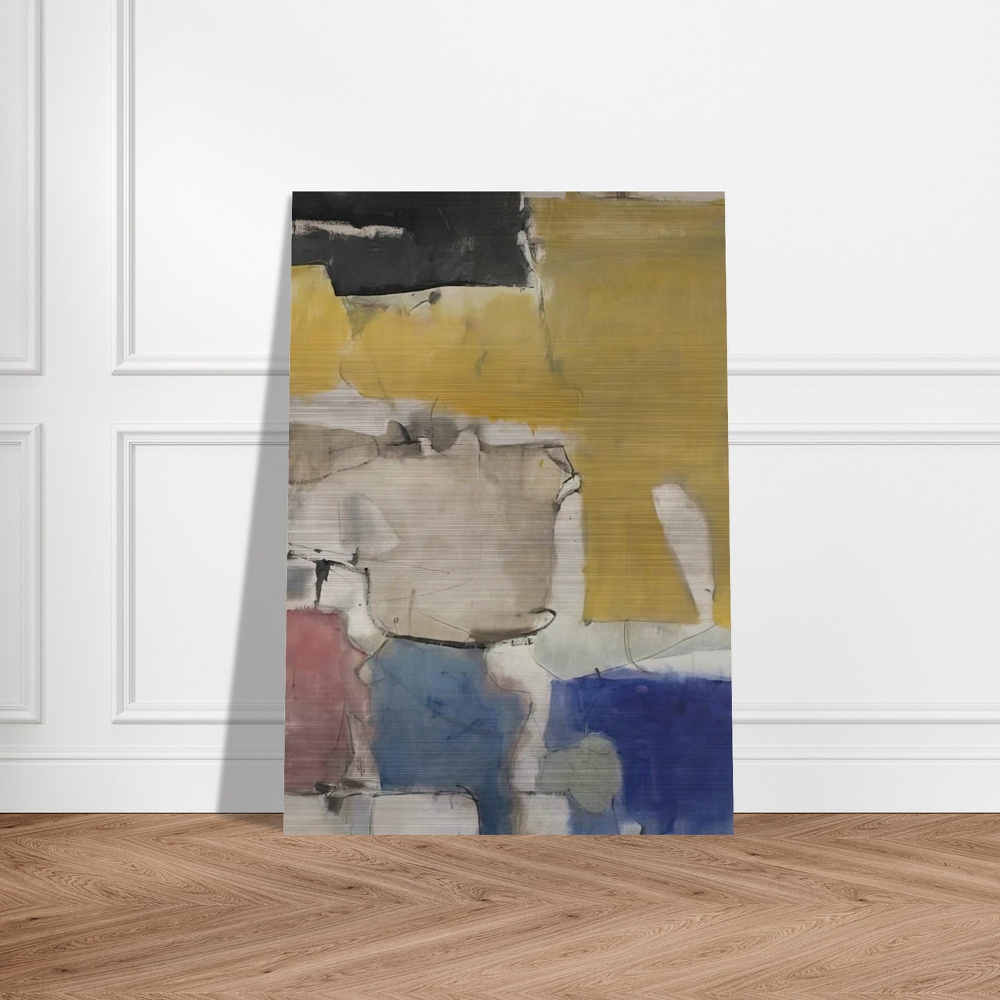 Albuquerque #9 - Richard Diebenkorn Brushed Aluminum Print - 70x100 cm / 28x40 inches | Richard Diebenkorn Aluminum Print | Richard Diebenkorn Prints