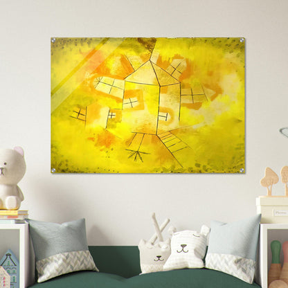 REVOLVING HOUSE 1921 - Paul Klee Acrylic Print - 70x100 cm / 28x40″ inches | Paul Klee Wall Art | Paul Klee Prints