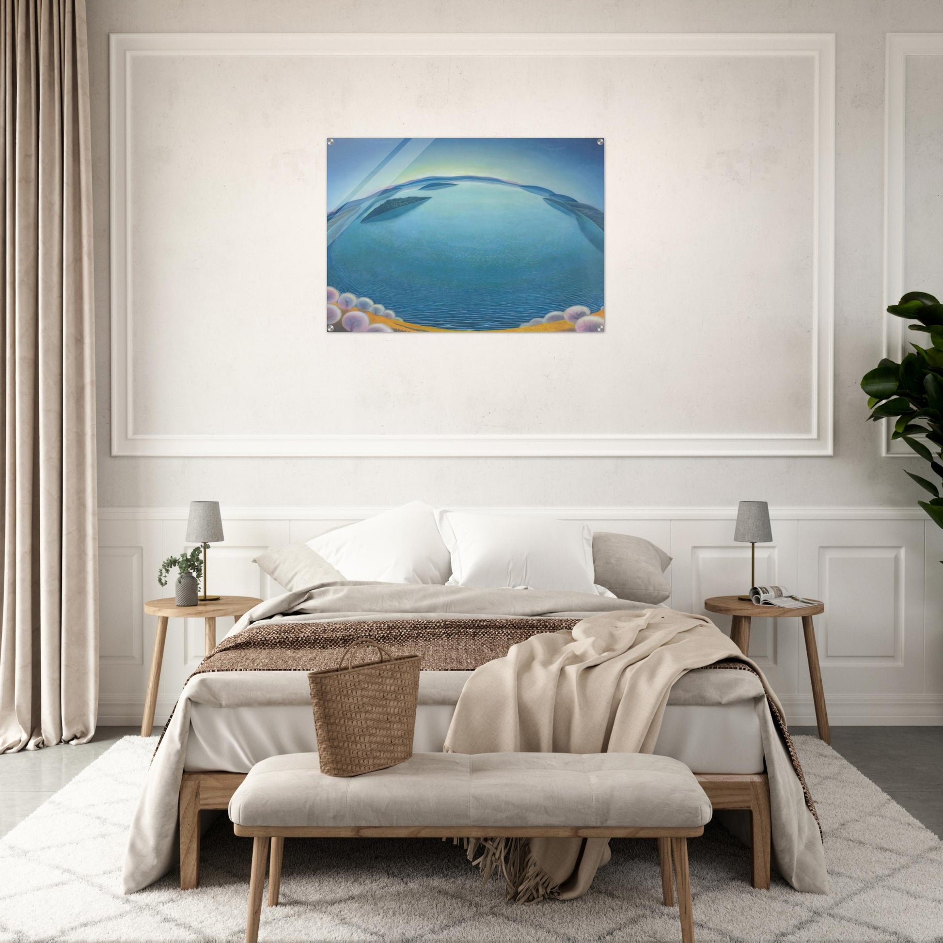 Lago-alba - 1942 - Gerardo Dottori Acrylic Print - 70x100 cm / 28x40″ inches