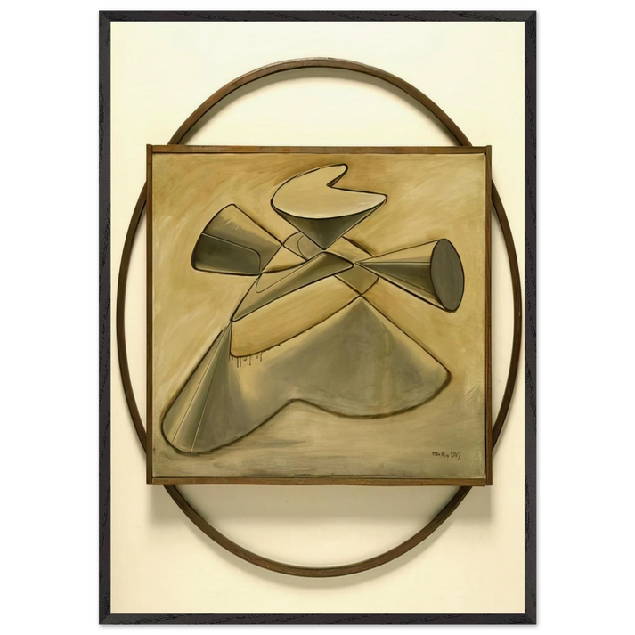 SHAKESPEAREAN EQUATION KING LEAR - Man Ray 70x100 cm / 28x40 inches Framed Art Print – Black Wooden Frame